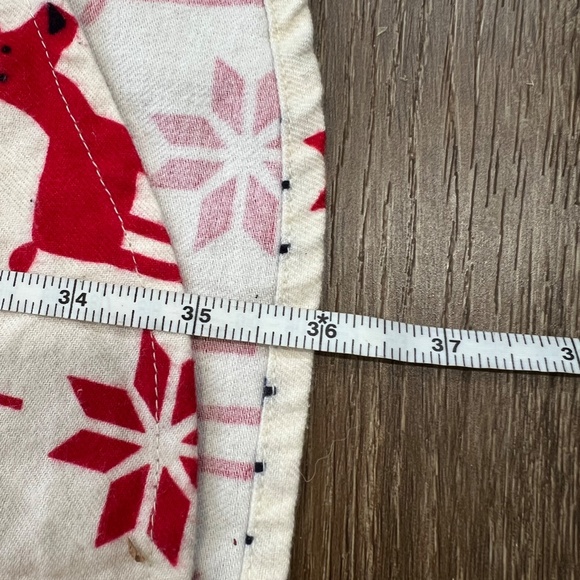 Hanna Andersson Dear Deer Holiday Flannel Scandinavian Night Shirt Nightgown M - Picture 10 of 12